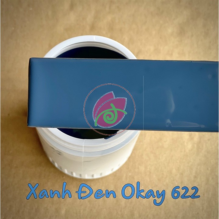 Sơn chậu kiểng màu xanh đen Yes hoặc Okay Paint  hệ nước 1kg