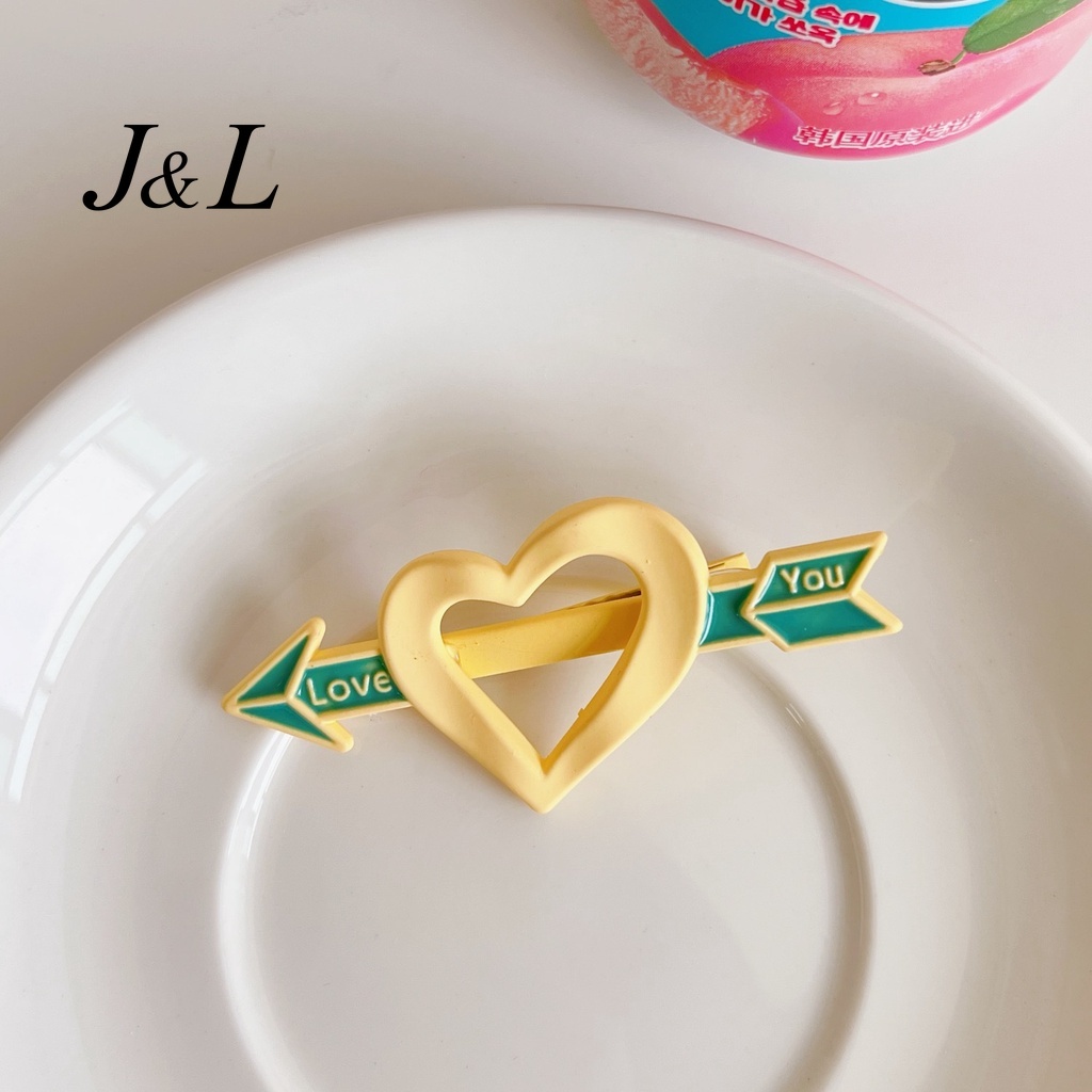 Kẹp Tóc Hình Mũi Tên Trái Tim Nhiều Màu Sắc