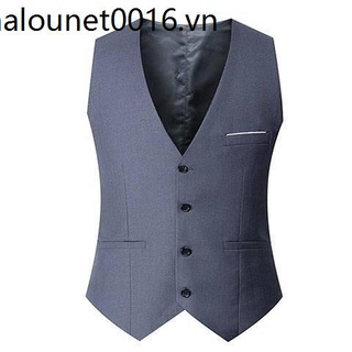 Áo khoác vest mỏng sát nách thời trang mùa thu cho nam trung niên