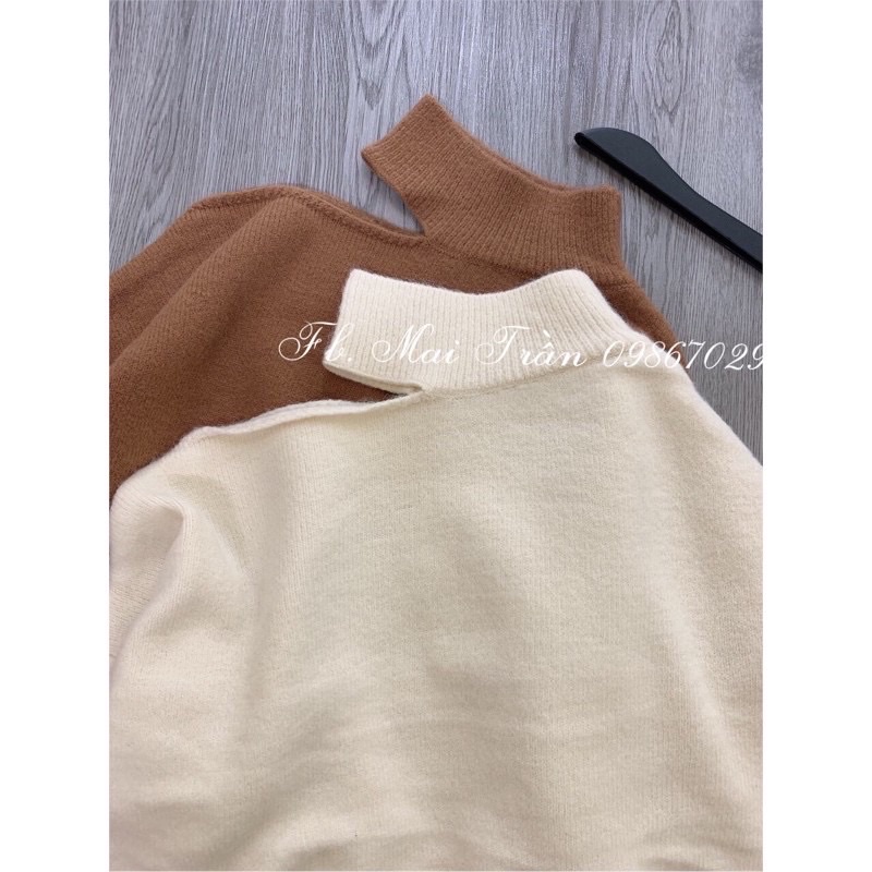 Áo Len Khoét Vai 🎀 FREESHIP 🎀 Hàng Quảng Châu Loại 1