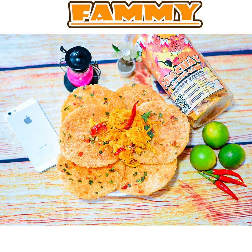 Cơm cháy khô gà lắc mắm hành 300g FAMMY, đồ ăn vặt Đà Lạt vừa rẻ vừa ngon | BigBuy360 - bigbuy360.vn