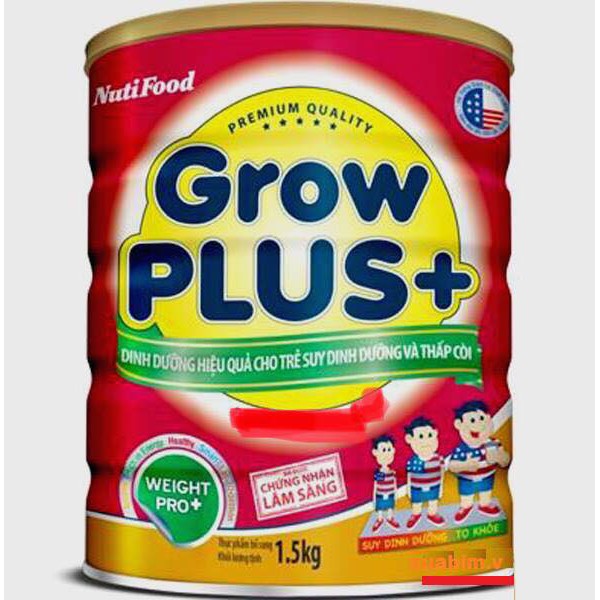 Sữa Grow Plus+ (đỏ) 1,5KG NutiFood date 2022