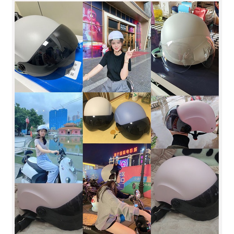 Mũ Bảo Hiểm Cứng Chống Nắng Thông Dụng Cho Nam Và Nữ Chạy Xe Máy Điện