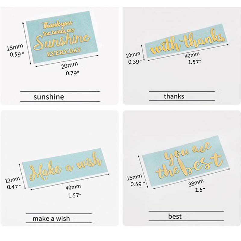 Set 8 Phụ Kiện Làm Đồ Trang Sức Hình Chữ Bằng Kim Loại Màu Vàng Kim