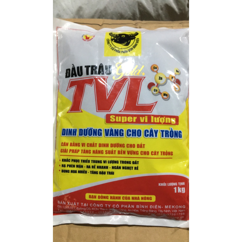 Phân khoáng vi lượng TVL Đầu Trâu 01 ( gói 1kg)