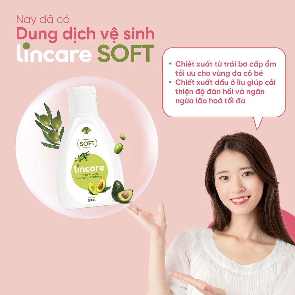 DUNG DỊCH VỆ SINH PHỤ NỮ LINCARE FULL 4 MÙI HƯƠNG