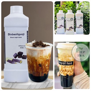 Siro đường đen Binbaoli (chai 1L) (Đường mía thanh ngọt)