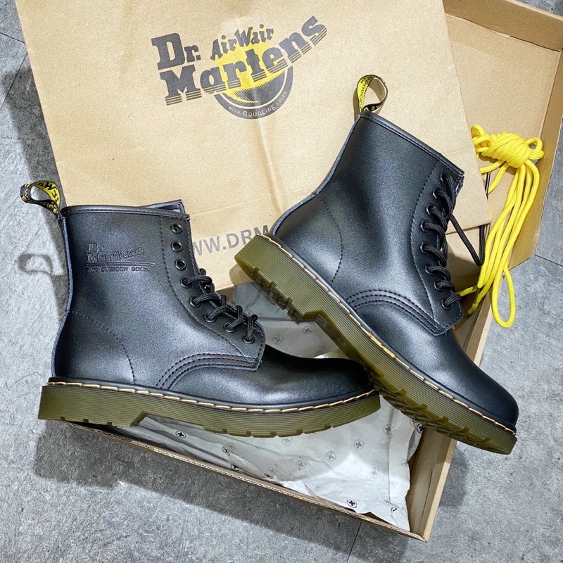 SALE 30% - Deefits - Giày Dr Marten Cổ Cao Da Bò Mềm Cao Cấp