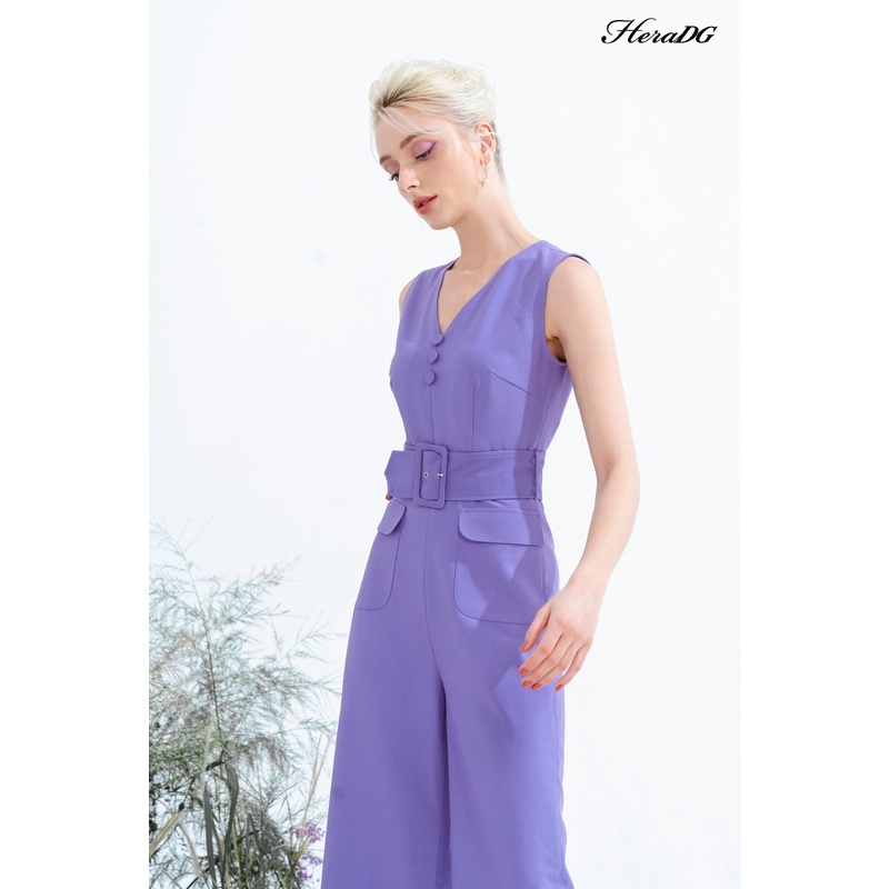 Jumpsuit lửng cổ V HeraDG - SJS20019