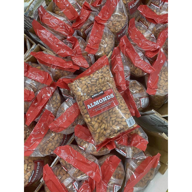 Hạnh nhân Kirkland Almonds hàng mỹ bịch 1.36kg