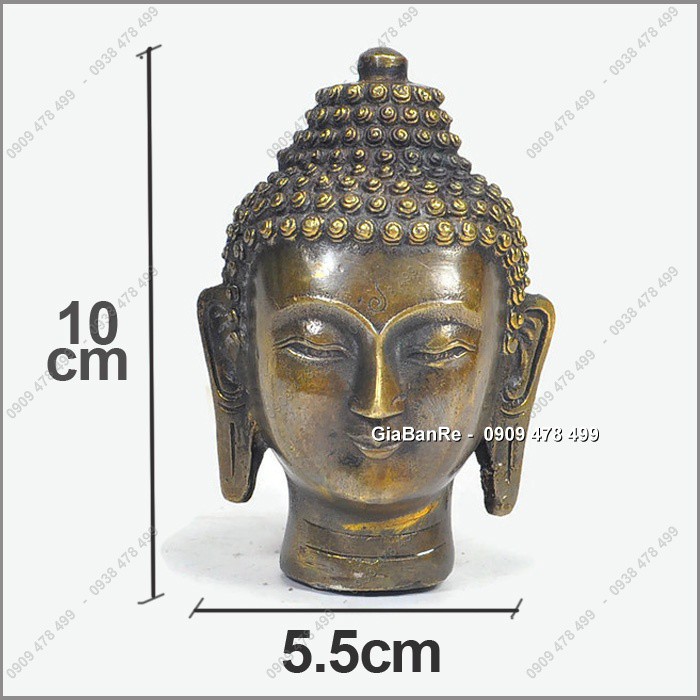 Tượng Đồng Đúc Giả Cổ Phât Thủ Uy Nghiêm Cao 10cm - 6912
