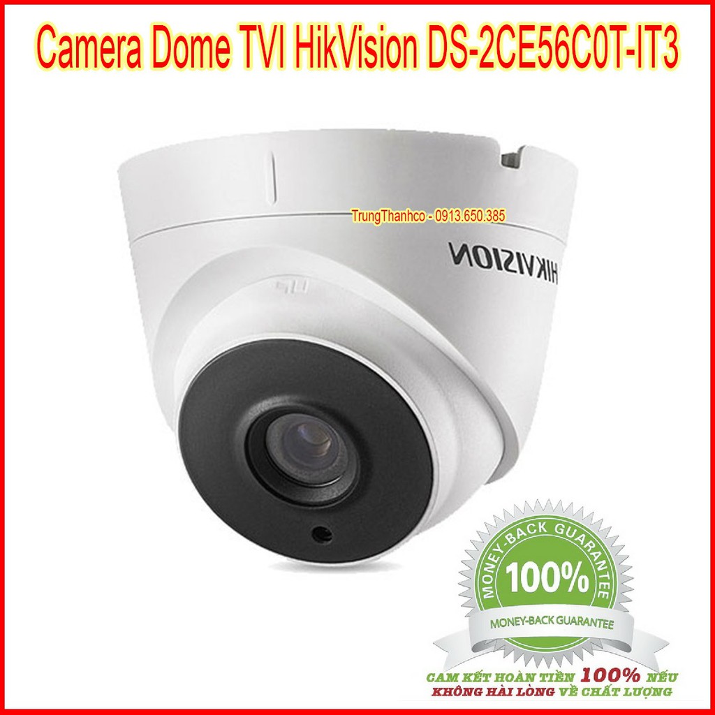 CAMERA DOME HDTVI HIKVISION DS-2CE56C0T-IT3