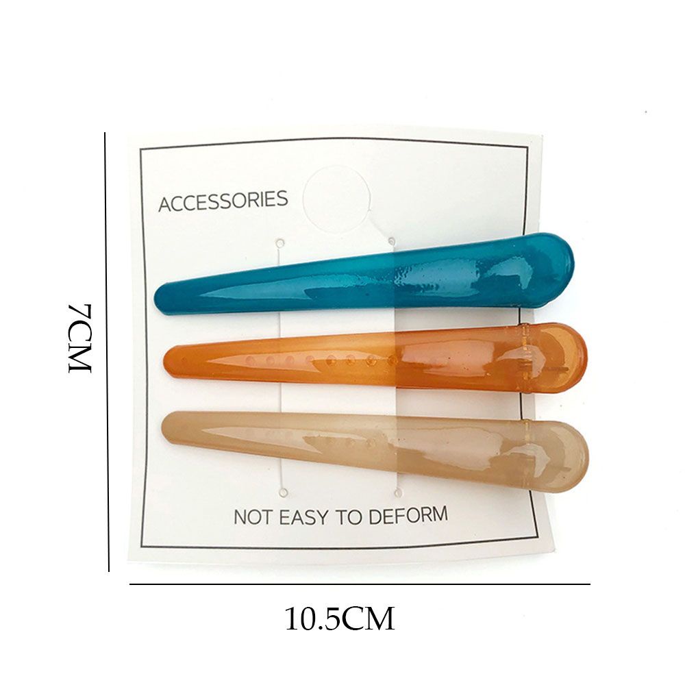 (Hàng Mới Về) Kẹp Tóc Mỏ Vịt Bằng Nhựa Màu Sắc Kẹo Ngọt Dành Cho Nữ