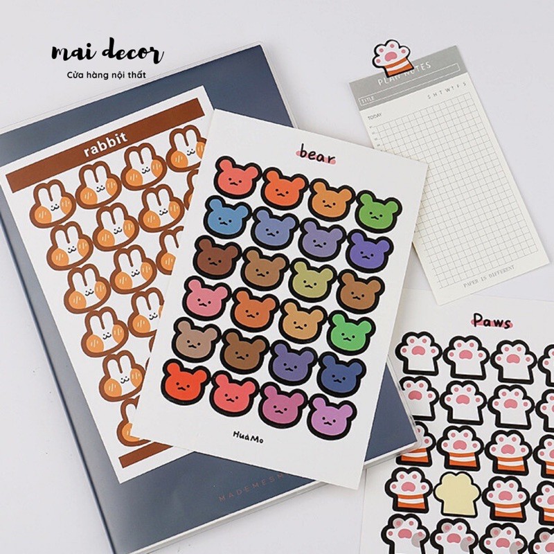 11 mẫu sticker hình dán trang trí dễ thương