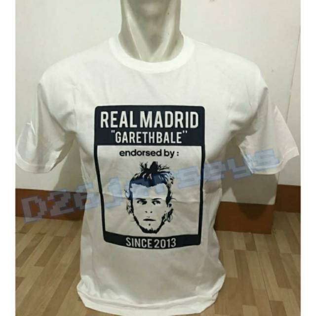 Áo Thun In Hình Real Madrid Bale Since 2013 Ucl 2018