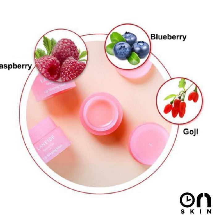 (Hàng Mới Về) Mặt Nạ Ngủ Cho Môi Laneige 100% Ori Mềm Mại Màu Hồng Tự Nhiên