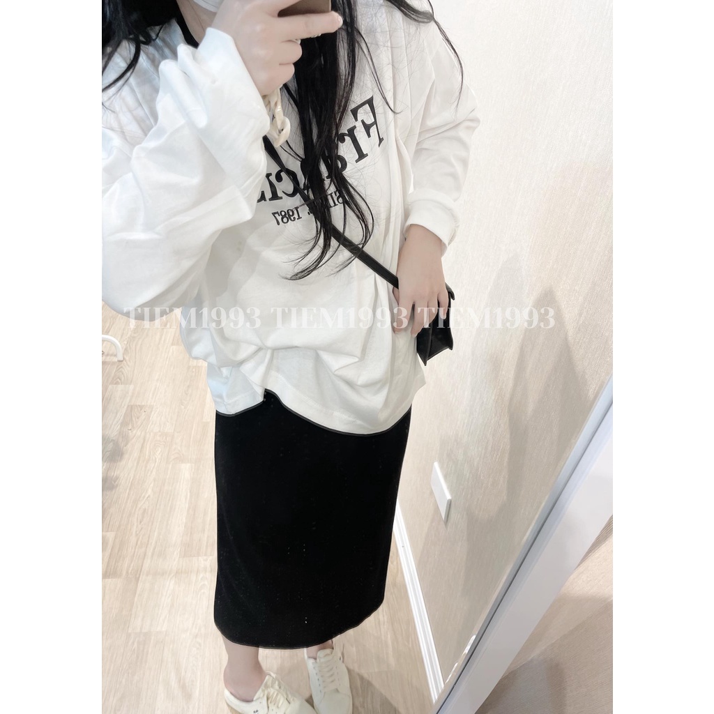 Áo Thun Nữ Dài Tay Áo suông form rộng oversize cá tính, năng động FRAN