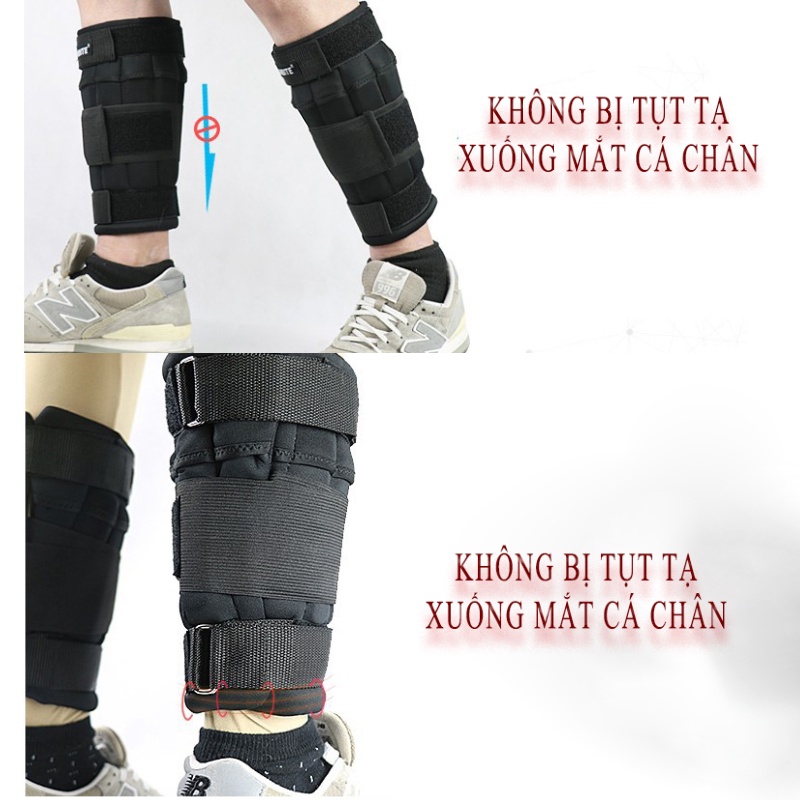 Tạ chân 4kg 6kg 8kg 10kg 💥FREESHIP💥 Tạ đeo chân 4kg 6kg 8kg 10kg phiên bản PREMIUM dành cho dân chuyên gymer, chạy bộ