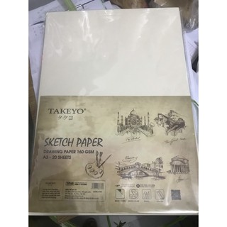 Giấy vẽ khổ A3 ĐL 100 và ĐL 160 siêu rẻ ( 20 tờ/ tập)