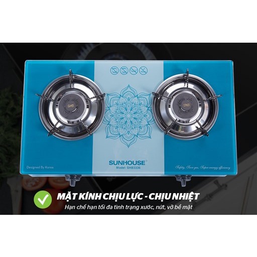 Bếp gas dương kính sunhouse SHB3336
