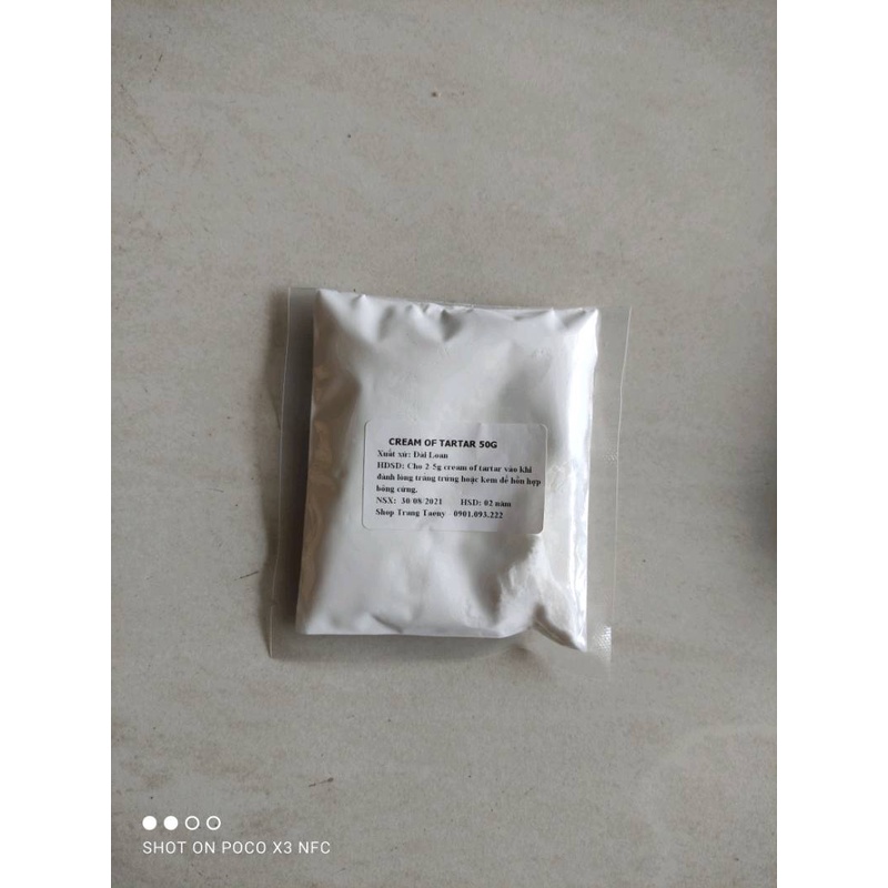 Bột tartar gói 100g