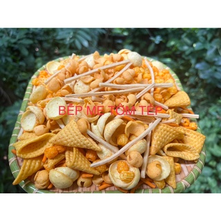  Snack TÁ LẢ Bim Bim thập cẩm mix nhiều vị đóng gói túi Zip giòn tan thơm ngon bịch 500G - 1Kg 
