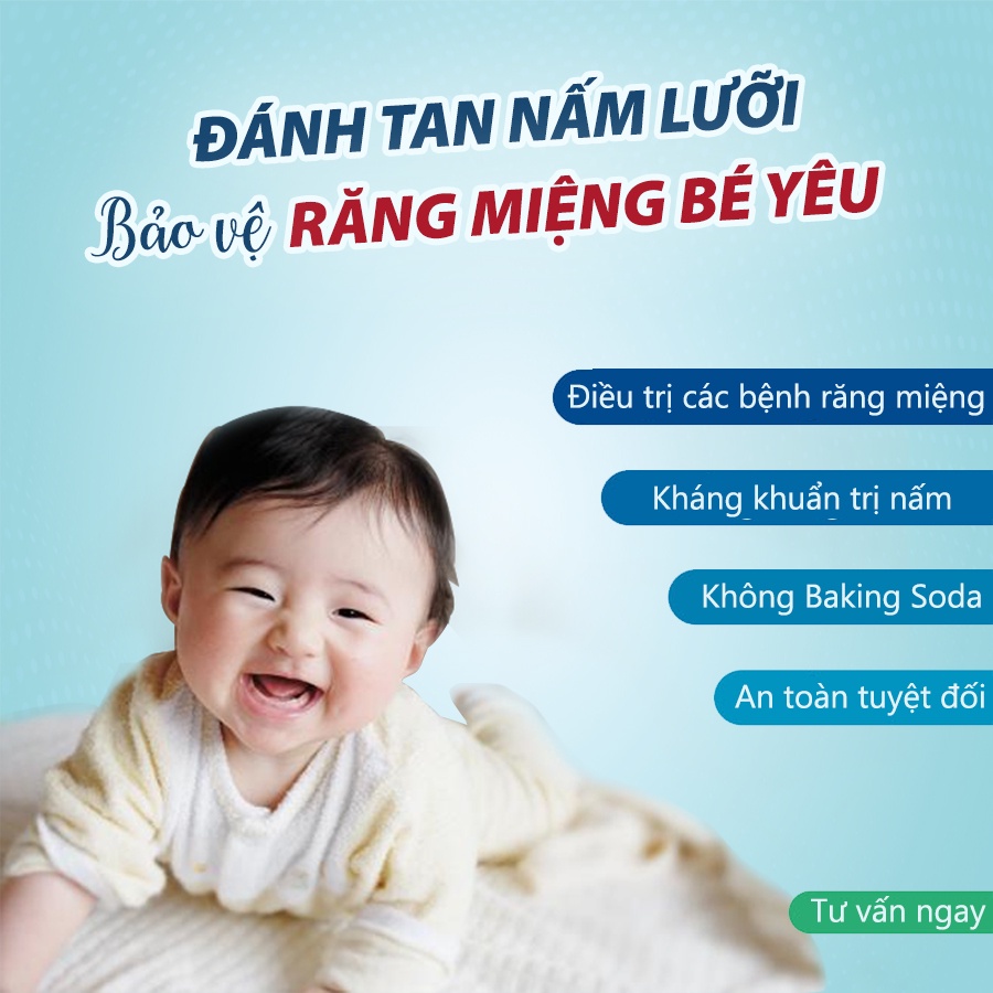 Gạc rơ lưỡi vệ sinh răng miệng cho bé BICARE, làm sạch mảng bám, cho trẻ sơ sinh trở lên