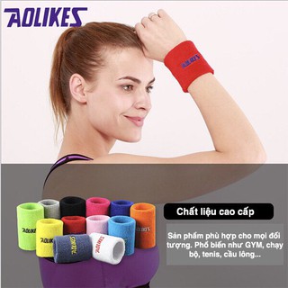 Băng Chặn Mồ Hôi Tay CHơi Thể Thao, Băng Thấm Mồ Hôi Cổ Tay Tốt Nhất Aolikes 235