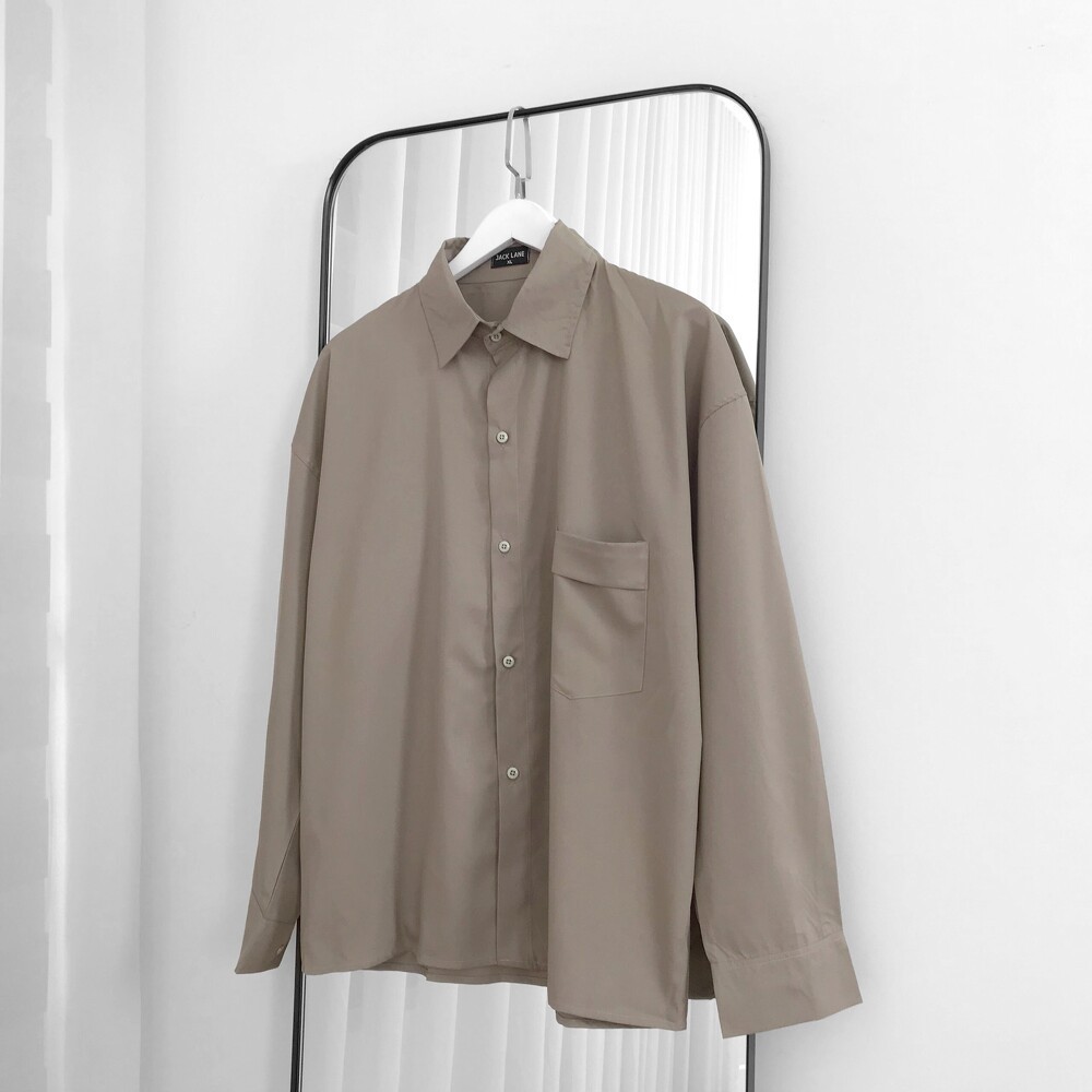 Áo sơmi dài tay Basic, JACKLANE, Áo sơmi dài tay Unisex Jack Lane | BigBuy360 - bigbuy360.vn