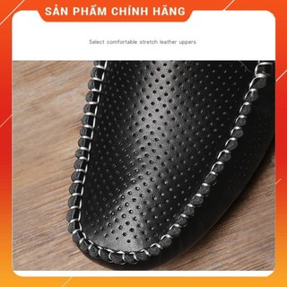 free Horsebit Người đàn ông bình thường Giày lái xe Giày đế bệt hở lưng Mở thoáng khí uy tín Uy Tín 2020 Az1
