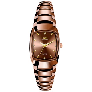 Đồng Hồ Đeo Tay OPK 8112 Mặt Hình Vuông Từ Inox Chống Nước Máy Thạch Anh Màu Sắc Sáng Chói Hiển Thị Lịch Cho Nữ