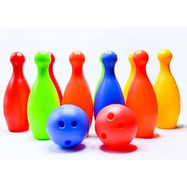 Bộ đồ chơi ném bóng bowling kid 2.0 Sato Việt Nam 10 quả &amp; 2 bóng loại to đẹp