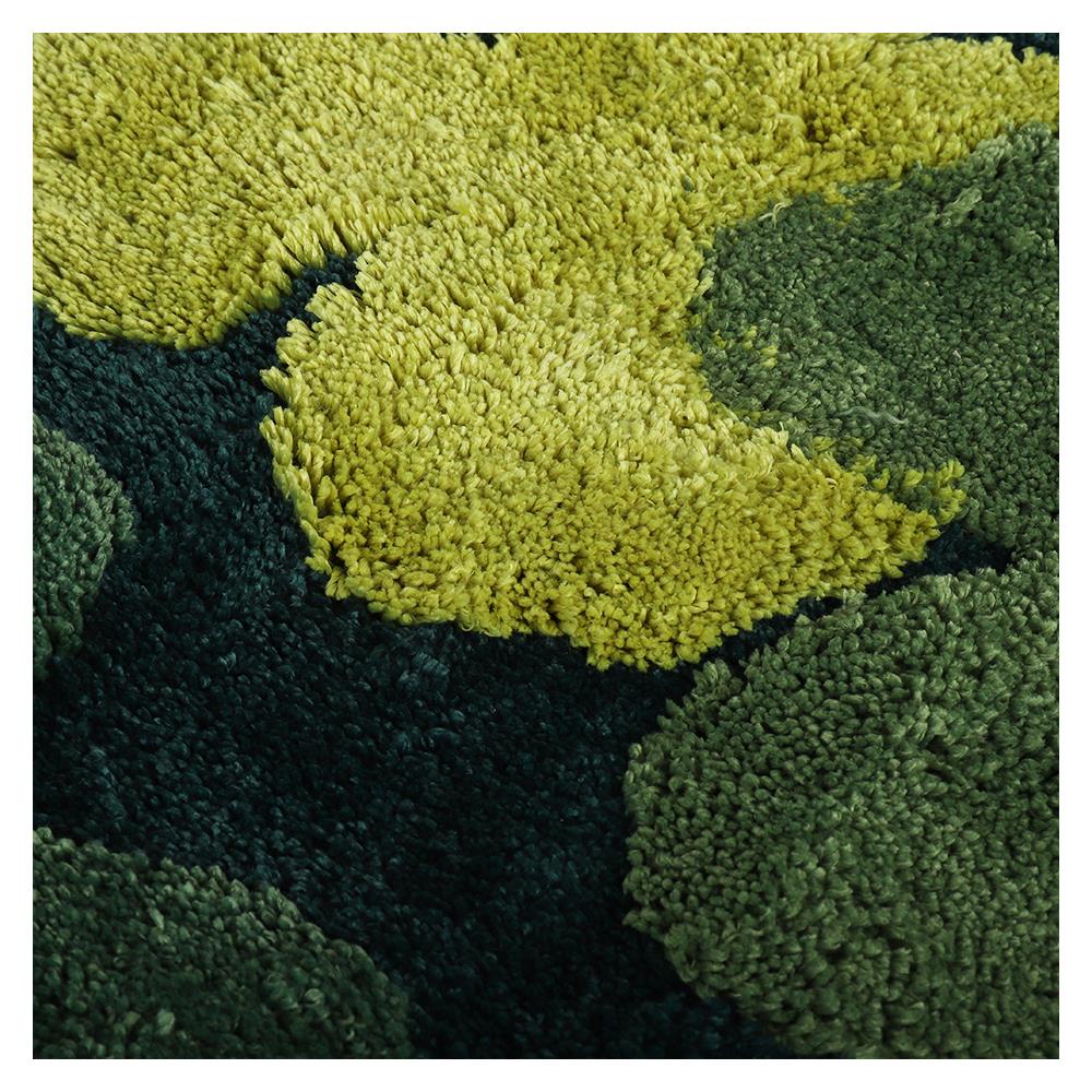 HomeBase HLS Thảm lót sàn lau chân phòng tắm Microfiber chống trượt CLOVERY Thái Lan W45xH120xD1,8 màu xanh lá