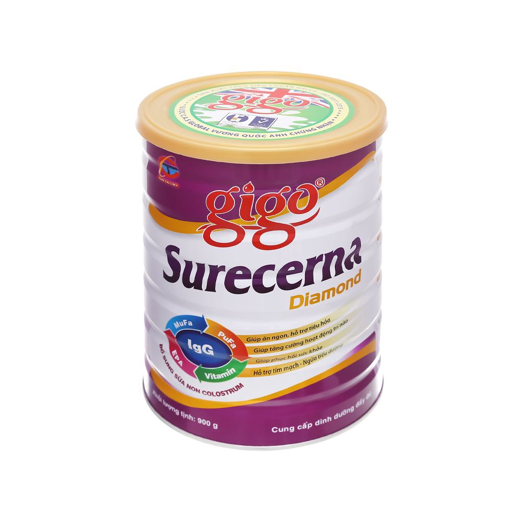 Sữa bột Gigo Surecerna lon 900g/lon