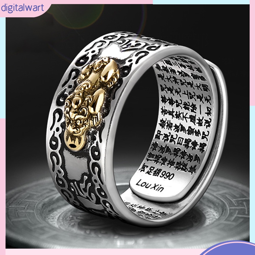 Nhẫn Hở Mạ Bạc Hình Trái Tim Rỗng Thời Trang Dành Cho Nam