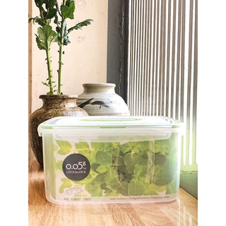 Hộp Bảo Quản Thực Phẩm Lock&Lock ZZF150N (4.6L) Hộp Hình Chữ Nhật Có Tay Cầm