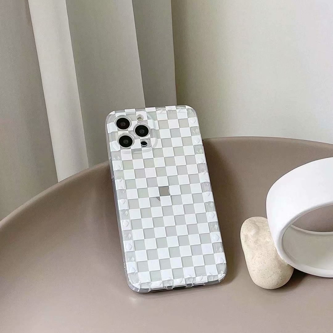 ốp điện thoại Silicone Tpu Họa Tiết Sọc Caro Thời Trang Cho Iphone 12pro Max 12mini 11pro Max Xs Max Xr Se 2020 7 8 Plus | BigBuy360 - bigbuy360.vn