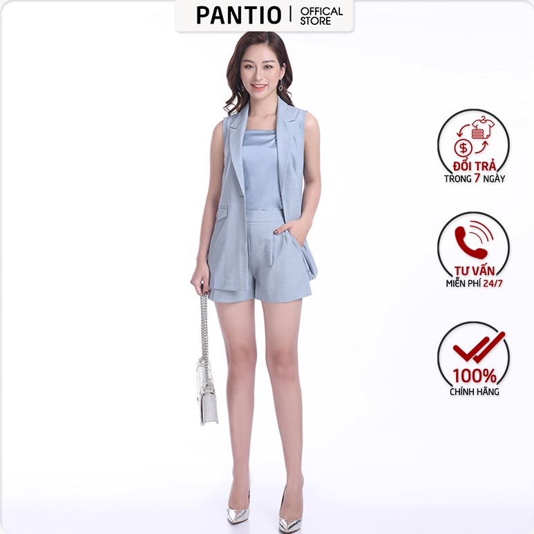 Áo khoác chất liệu thô đũi dáng suông BKM55034- PANTIO