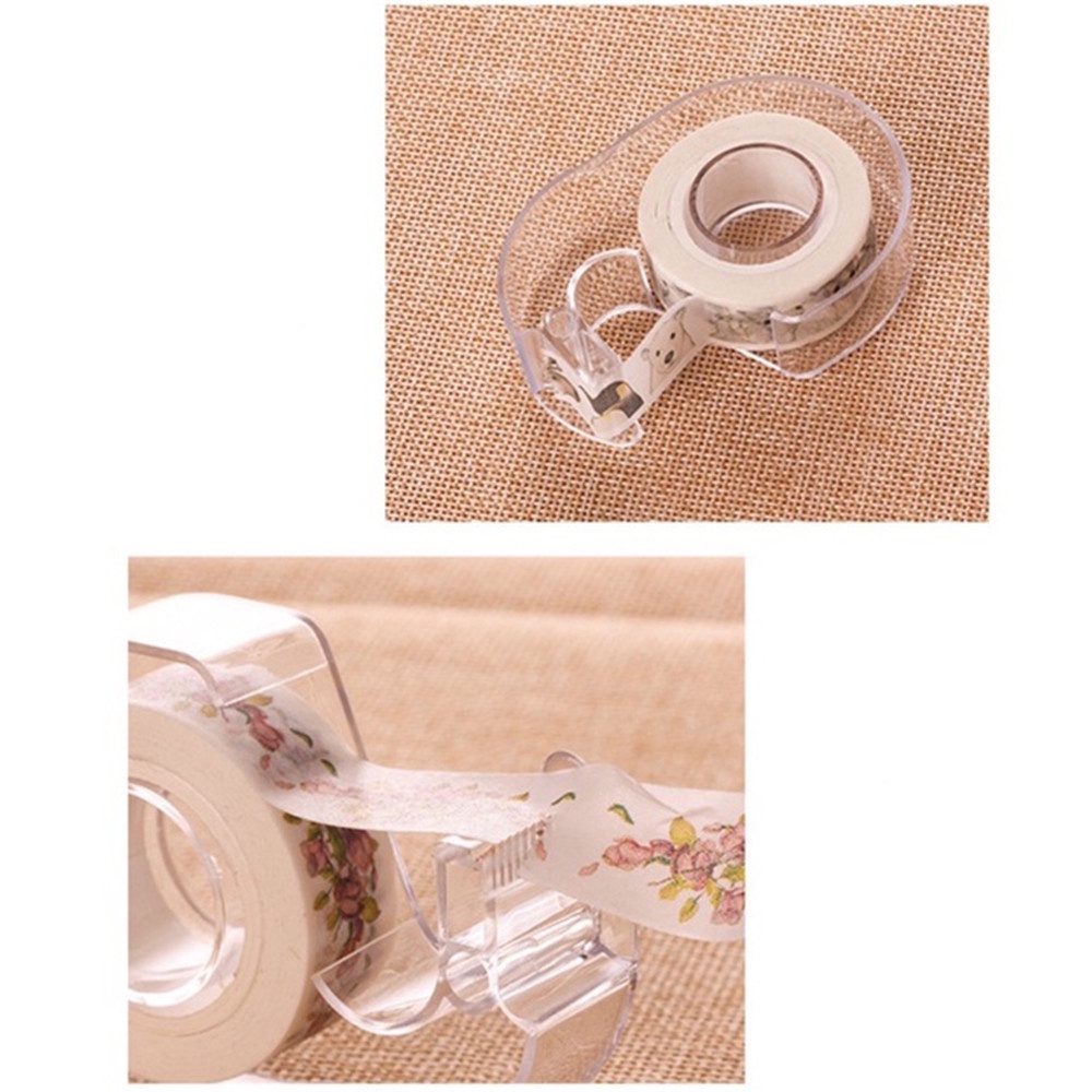 1 Hộp Nhựa 1.5CM Lưu Trữ Băng Keo Và Cắt Băng Keo