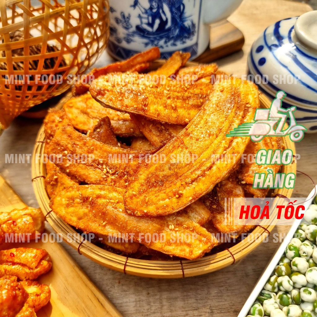Chuối Sấy Mè Gừng Túi 500Gram