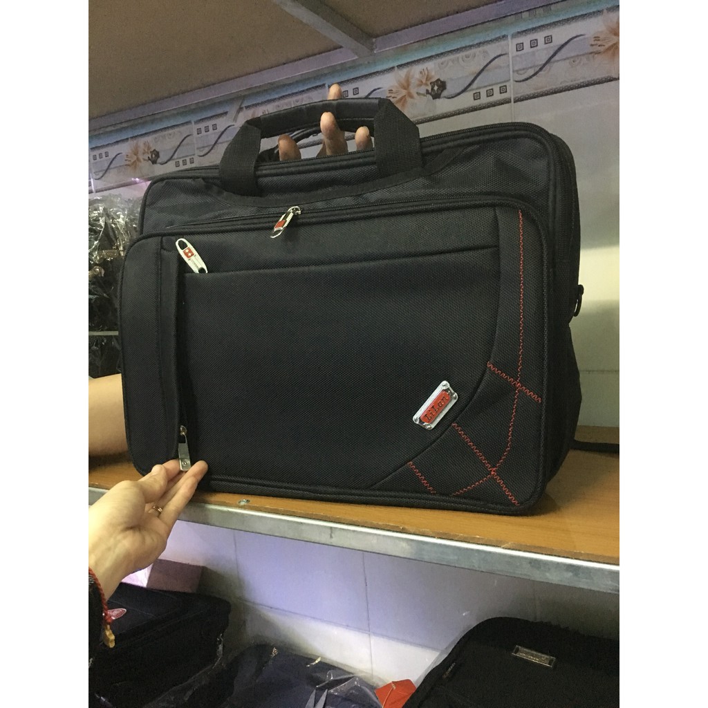 40x30cm Cặp đa năng 8 ngăn dành cho học sinh giáo viên công sở, Cặp Laptop LL 8 ngăn  có Hoa góc - DN02