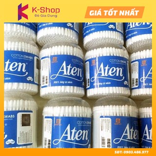 Bông Ngoáy Tai Hộp Nhựa Cao Cấp SAPON ATEN