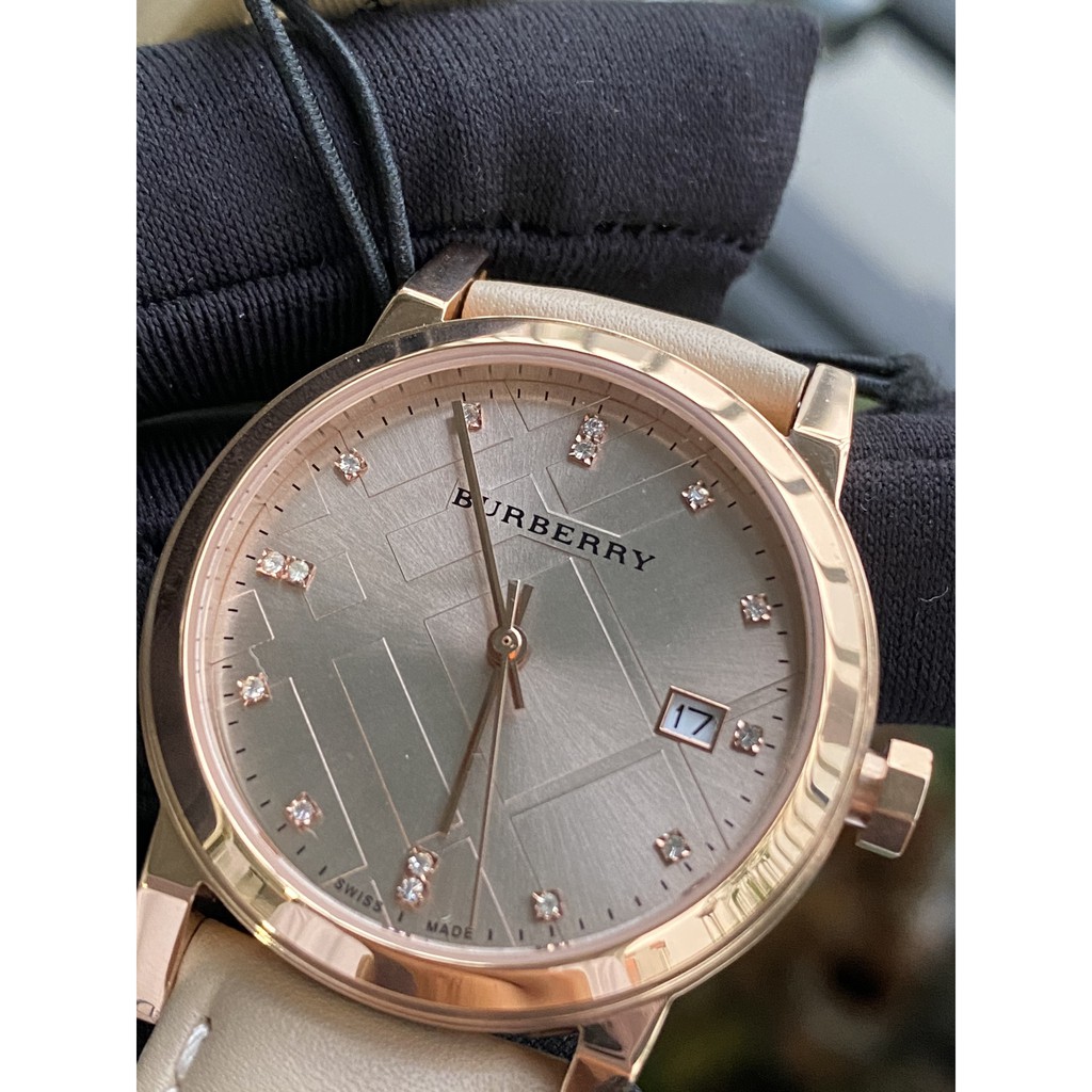 Đồng Hồ Nữ BB Dây Da BU9131 Màu Beige Size 34mm