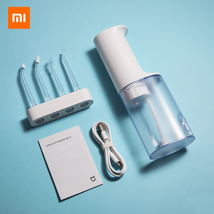 Tăm Nước Xiaomi Mijia MEO701 - Vệ Sinh Răng Miệng - Kèm 4 Đầu Vòi Tiện Lợi - Chính Hãng - Bảo Hành 1 Năm