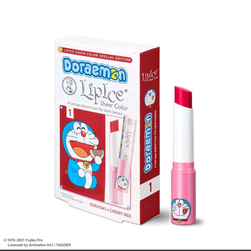 [CHERRY RED]Son dưỡng có màu tự nhiên LipIce Sheer Color x Doraemon 2.4g (Phiên bản giới hạn)