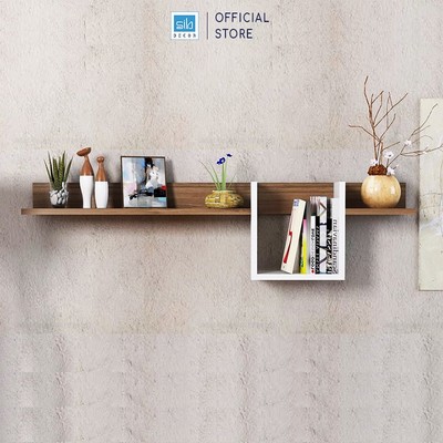 Kệ Gỗ Trang Trí Treo Tường Sáng Tạo, Kệ Decor Phòng, Bàn Học SIB Decor KT506