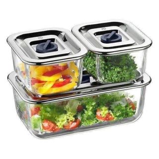 Bộ 3 hộp thủy tinh đựng thực phẩm WMF Top Serve