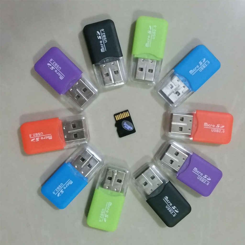 Đầu đọc thẻ nhớ mini 2 trong 1 - Micro SD - TF