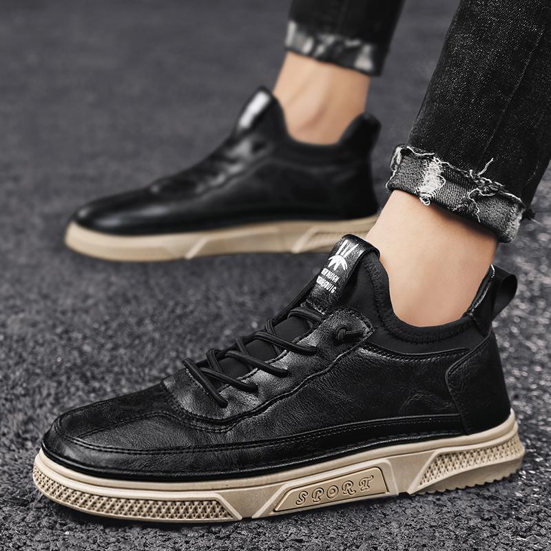 Elegant Italian style rubber sole leather shoes for men | BigBuy360 - bigbuy360.vn