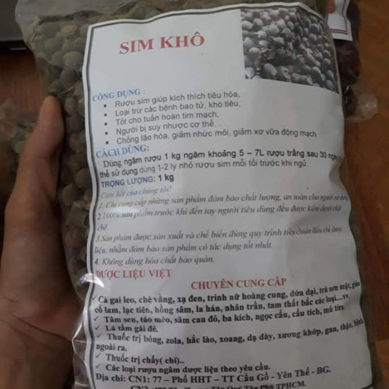 Sim rừng khô ngâm rượi